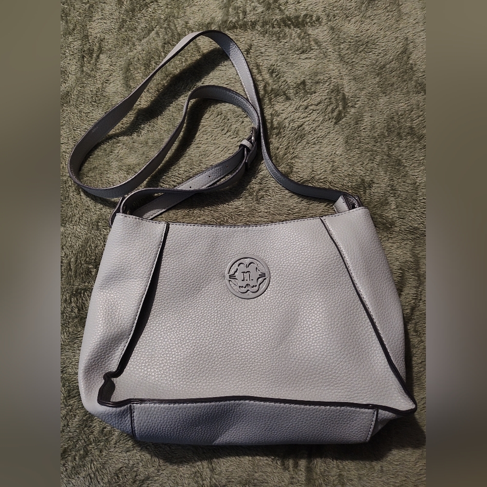 Nanette Lepore Gray Crossbody Bag with Classic Design